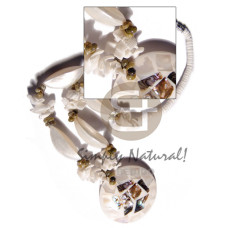 4-5mm white clam heishe