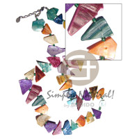 Floating crazy cut multicolored hammershells