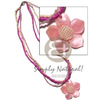 3 rows 2-3mm coco pokalet heishe