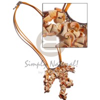 Double orange wax cord