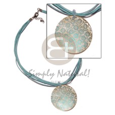 6 layer aqua blue wax