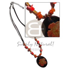 45mm handpainted oval blacktab in