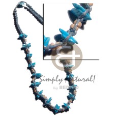 Aqua blue macrame