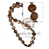 Laminated 10mm round kabibe shells