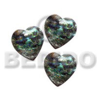 Heart paua abalone 15mm