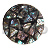 Flat 45mm round black