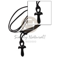 40mm black celtic carabao horn