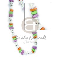 White rose white clam heishe