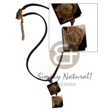 Leather thong dangling double