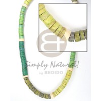 4-5mm coco heishe 3 green