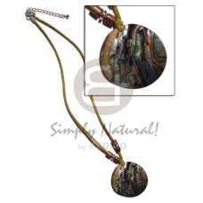 40mm round paua abalone in