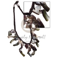 Black macrame cleopatra dangling