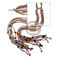 Scarf necklace - 6 rows