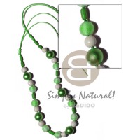 12mm wrapped wood beads w