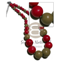 Graduated wood beads 25mm 20mm 15mm 10mm 8mm