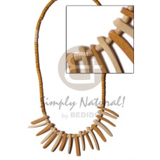 2-3mm tan coco heishe bleach