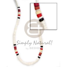4-5mm wht clam red maroon black green combinationnation