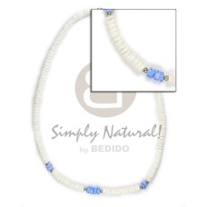 4-5mm wht shell with blue