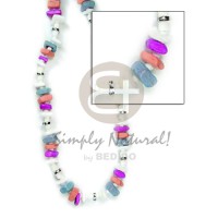 White rose white clam heishe