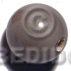 25mm natural wood beads