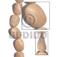 30mmx40mmx6mm natural white wood twisted