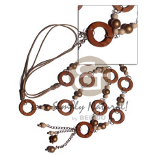 11pcs round 40mm wood ring