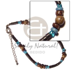 2-3mm black coco heishe