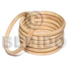 Natural white wood bangle