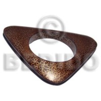 Natural wood bangle in brown