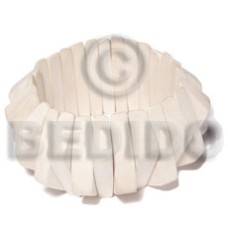 45mmx15mm triangle buffed natural white