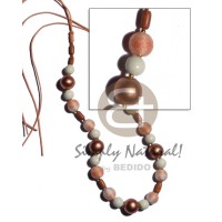 12mm wrapped wood beads