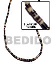 Natural Black Lip Heishe Beads Shell Strands Or