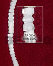 Natural Troca Shell Bamboo Design In Strands Or