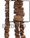 Natural 1 Inch Coco Stick Natural Brown Bead