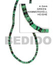 Natural Green Hammer Shell Beads Shell Strands Or
