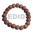 Natural Wooden Beads Bracelets Natural Round Rosewood Beads