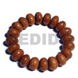 Mentos Natural Bayong Elastic Wood Beads Bracelets