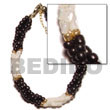 Natural Twisted Troca Rice Bead & 2-3mm Coco