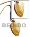 Natural Leather Cord W/ MOP Shell Pendant Shell