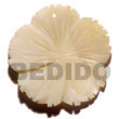 Natural 40mm Kabibe Shell Flower Pendants