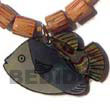 Natural Inlaid Fish Desgin Pendant